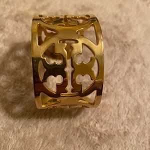 Tory Burch large logo cuff bracelet